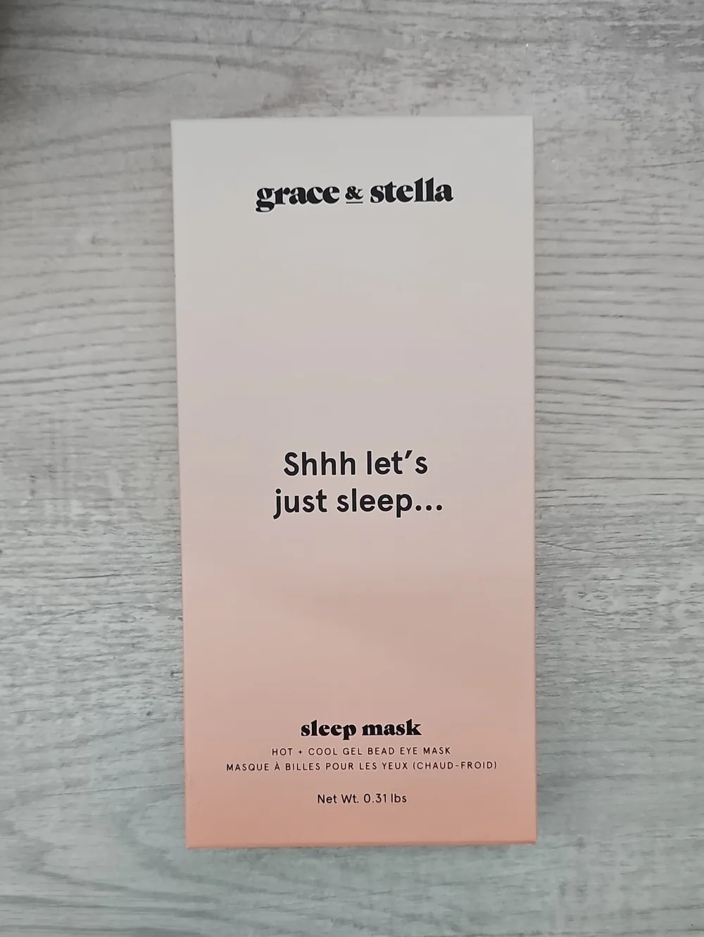 Grace & Stella Hot Cool Gel Bead Eye Sleep Mask NIB